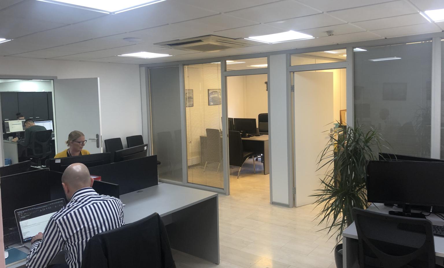 A photo of inside of the Taurus head office.