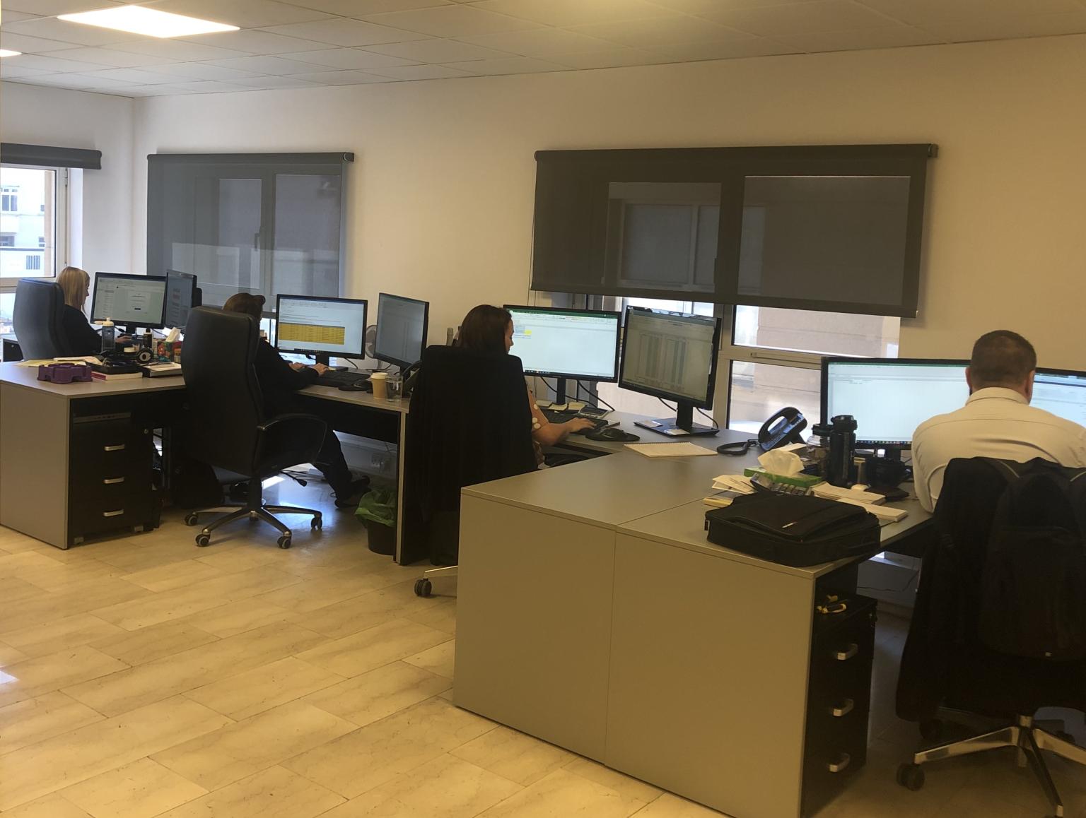 A photo of inside of the Taurus head office.